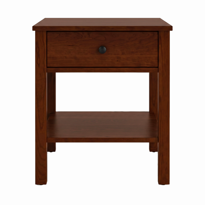Addison One Drawer Nightstand — Cherry wood reference; selected finish may differ