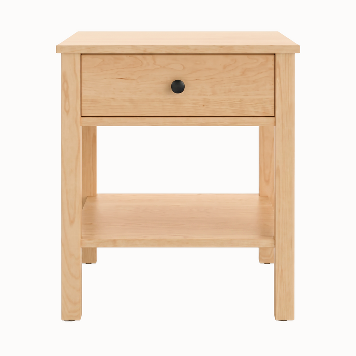 Addison One Drawer Nightstand — Maple wood reference; selected finish may differ