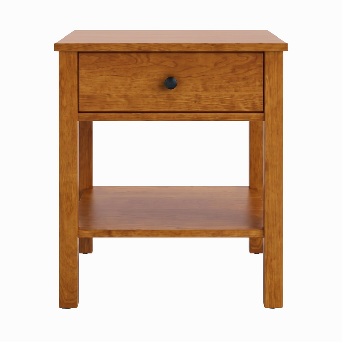 Addison One Drawer Nightstand — Maple wood reference; selected finish may differ