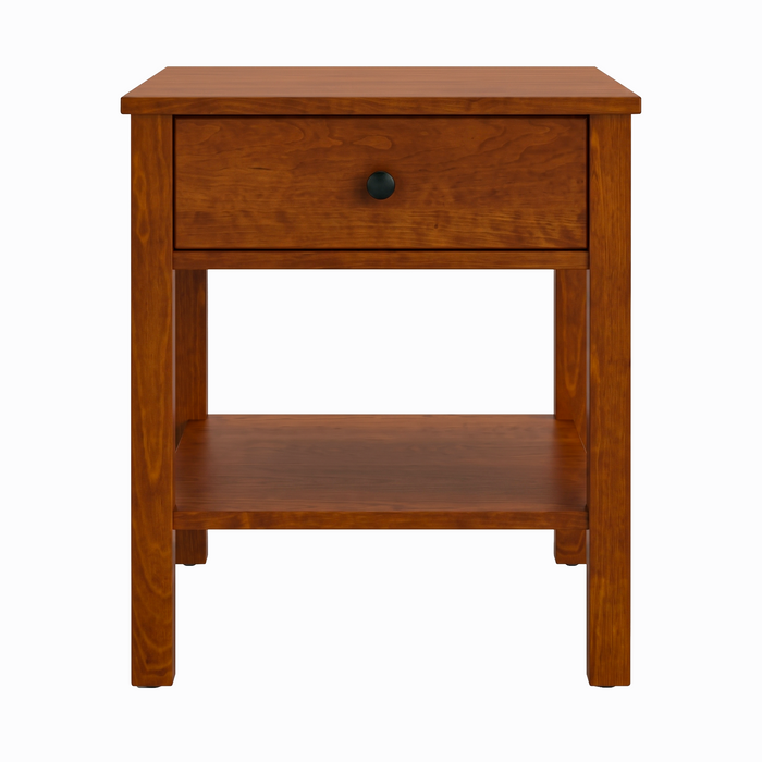 Addison One Drawer Nightstand — Maple wood reference; selected finish may differ