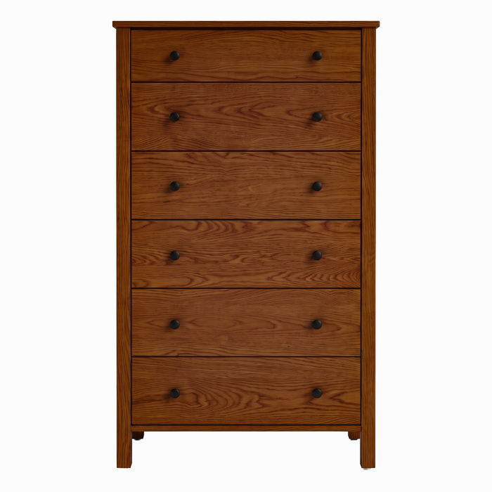 Addison Six Drawer Chest — Oak wood reference; selected finish may differ