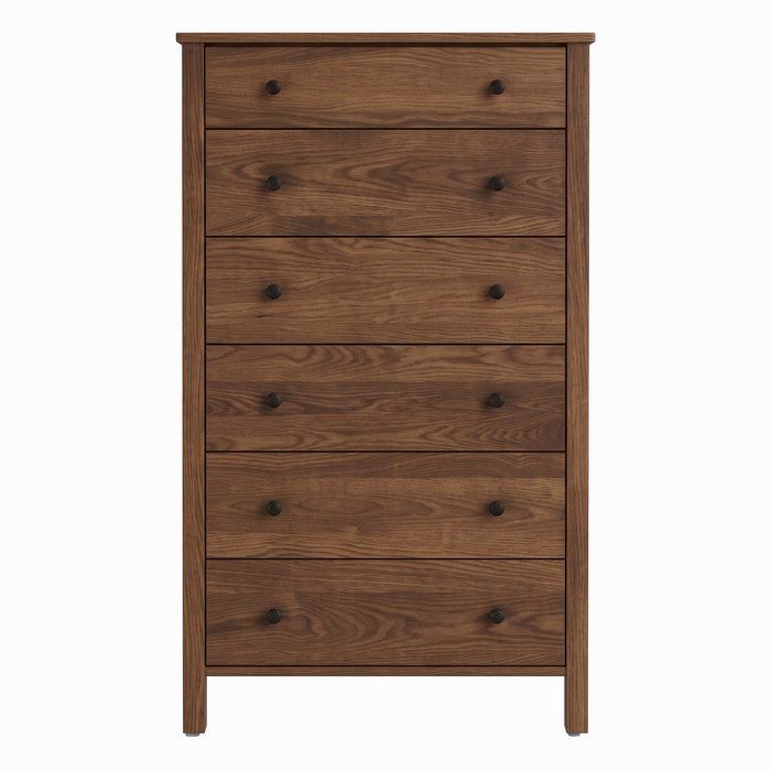 Addison Six Drawer Chest — Walnut wood reference; selected finish may differ