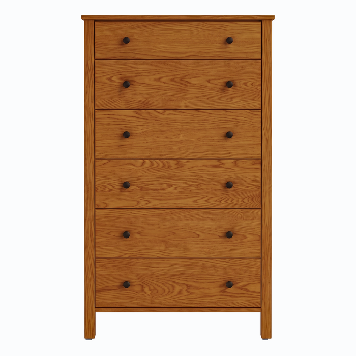 Addison Six Drawer Chest — Oak wood reference; selected finish may differ