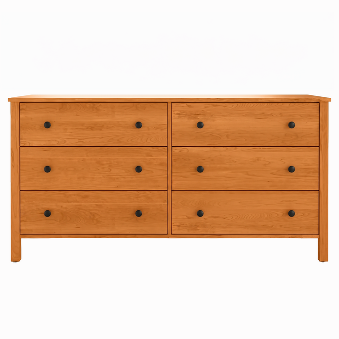 Addison Six Drawer Dresser — Cherry wood reference; selected finish may differ