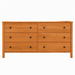 Addison Six Drawer Dresser — Cherry wood reference; selected finish may differ