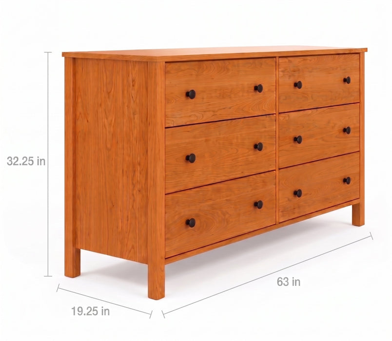 Addison Six Drawer Dresser — supplier reference image 2; selected finish may differ