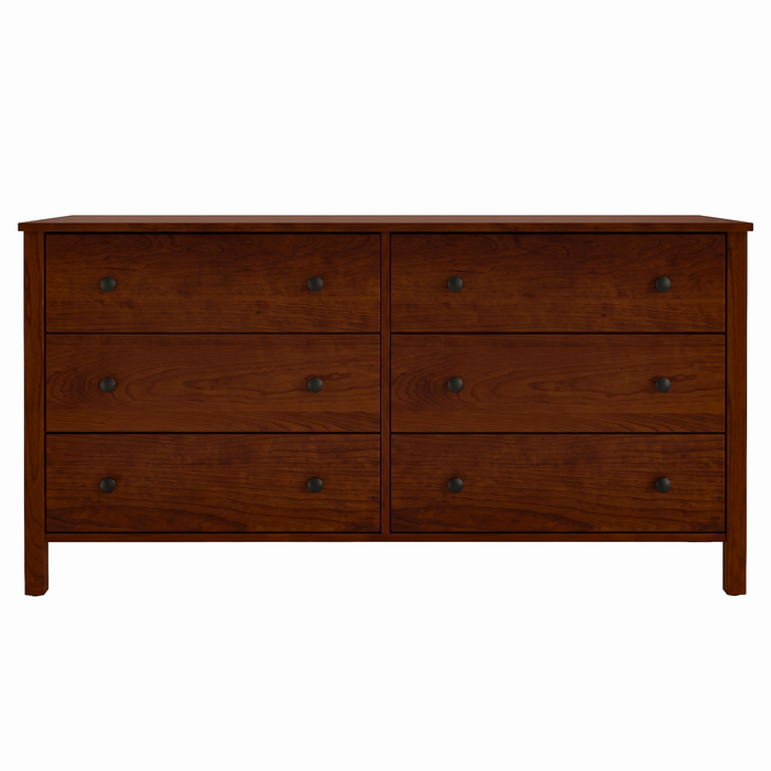 Addison Six Drawer Dresser — Cherry wood reference; selected finish may differ