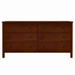 Addison Six Drawer Dresser — Cherry wood reference; selected finish may differ