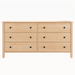 Addison Six Drawer Dresser — Maple wood reference; selected finish may differ
