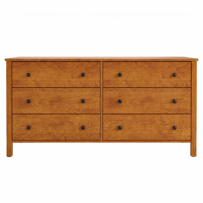 Addison Six Drawer Dresser — Maple wood reference; selected finish may differ
