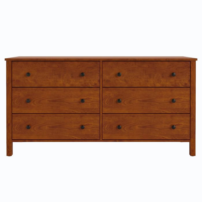 Addison Six Drawer Dresser — Maple wood reference; selected finish may differ
