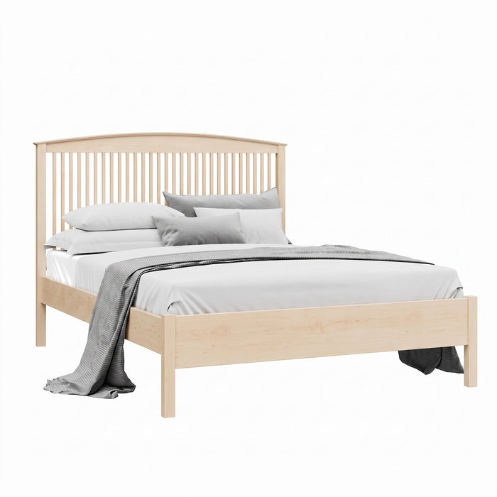 Addison Spindle Bed Low Footboard — Maple wood reference; selected finish may differ