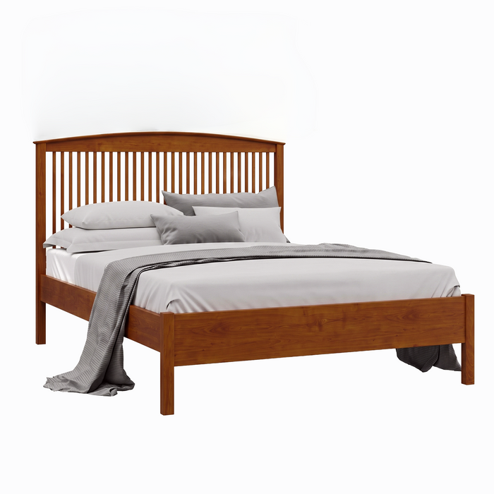 Addison Spindle Bed Low Footboard — Maple wood reference; selected finish may differ