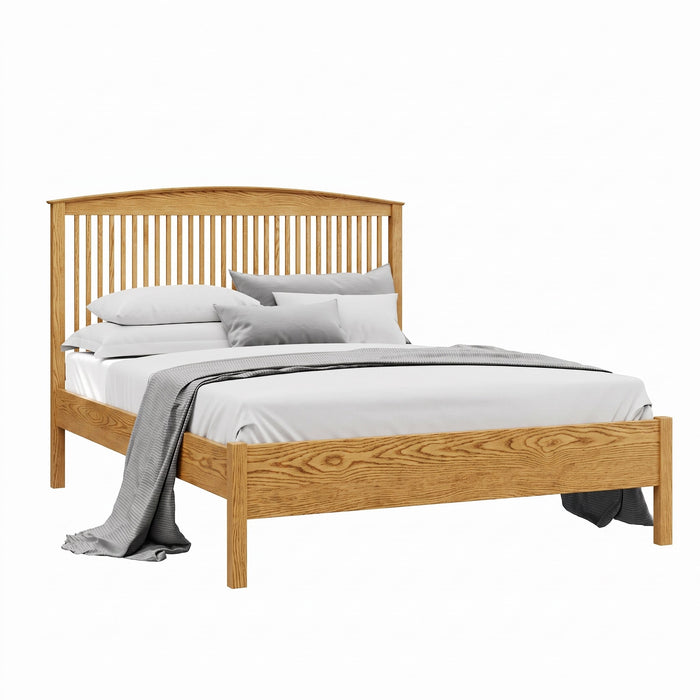 Addison Spindle Bed Low Footboard — Oak wood reference; selected finish may differ