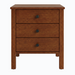 Addison Three Drawer Nightstand — Oak wood reference; selected finish may differ