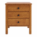 Addison Three Drawer Nightstand — Maple wood reference; selected finish may differ