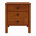 Addison Three Drawer Nightstand — Maple wood reference; selected finish may differ