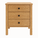 Addison Three Drawer Nightstand — Oak wood reference; selected finish may differ