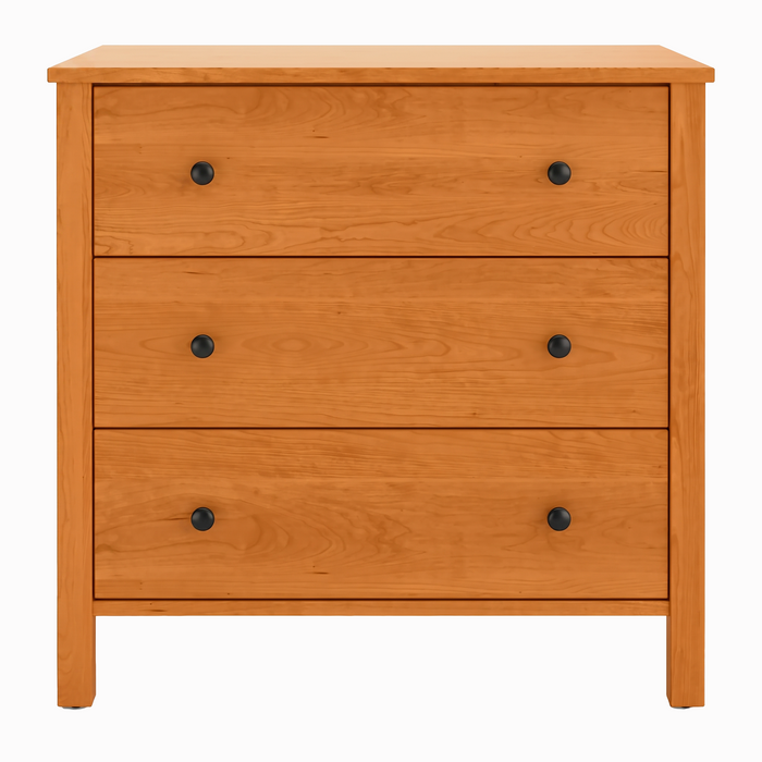 Addison Three Drawer Chest — Cherry wood reference; selected finish may differ