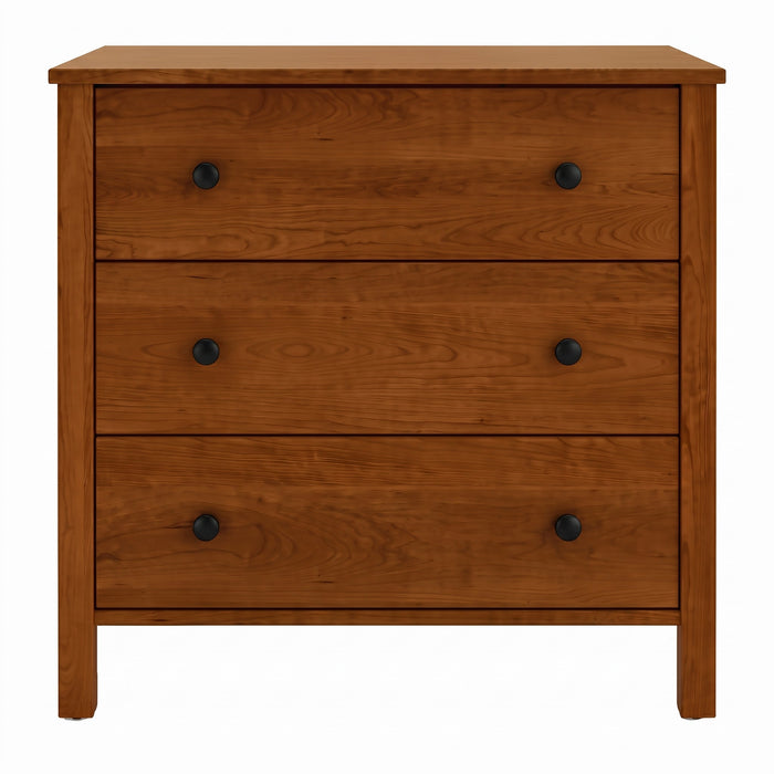 Addison Three Drawer Chest — Cherry wood reference; selected finish may differ