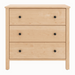 Addison Three Drawer Chest — Maple wood reference; selected finish may differ