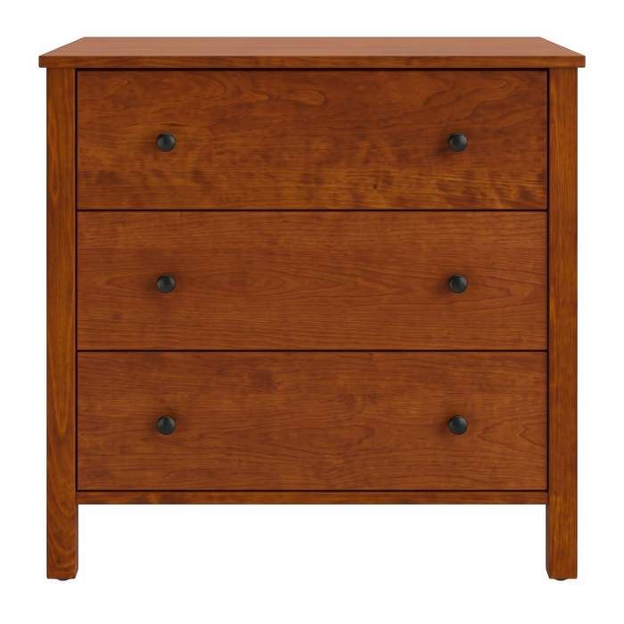 Addison Three Drawer Chest — Maple wood reference; selected finish may differ