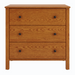 Addison Three Drawer Chest — Oak wood reference; selected finish may differ