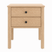 Addison Two Drawer Nightstand — Oak wood reference; selected finish may differ