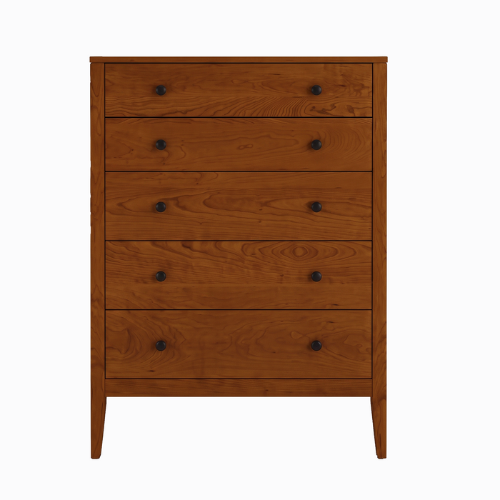 Allen Five Drawer Chest — Cherry wood reference; selected finish may differ