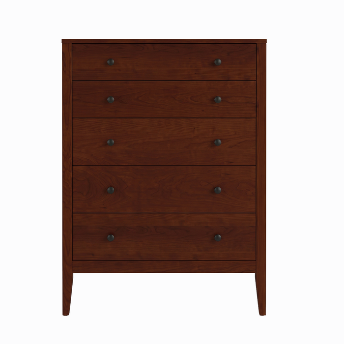 Allen Five Drawer Chest — Cherry wood reference; selected finish may differ