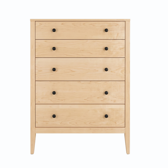Allen Five Drawer Chest — Maple wood reference; selected finish may differ