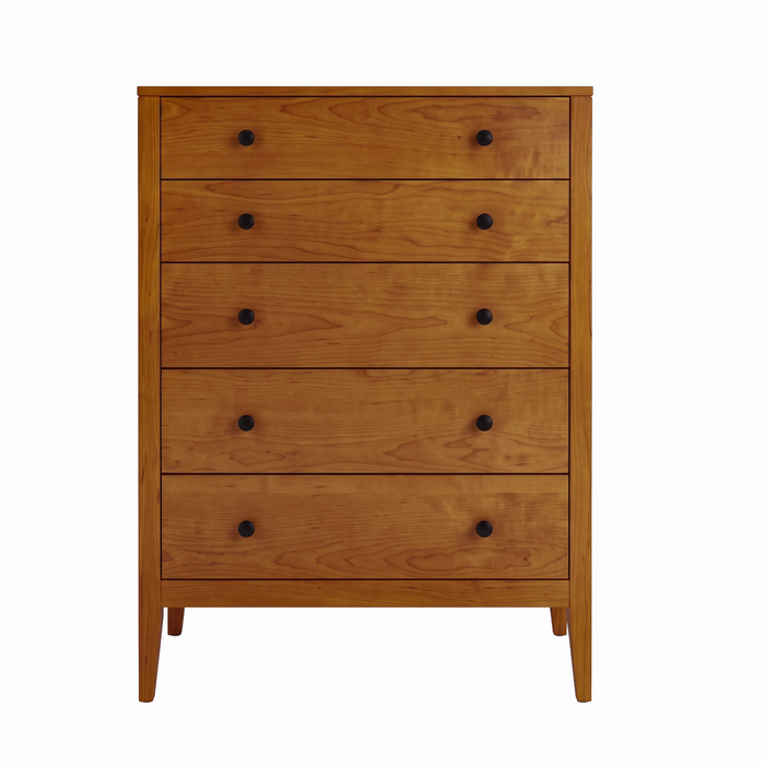 Allen Five Drawer Chest — Maple wood reference; selected finish may differ