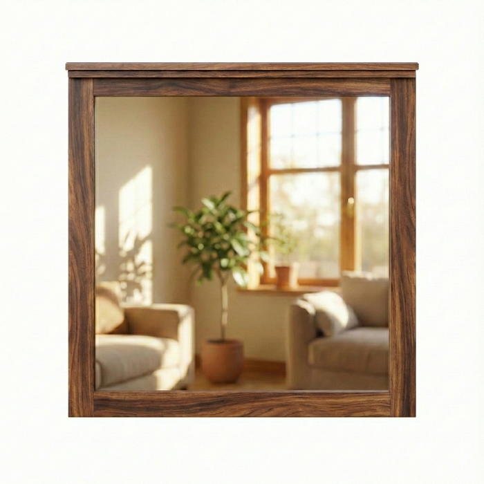 Allen Mirror — Walnut wood reference; selected finish may differ