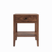Allen One Drawer Nightstand — Walnut wood reference; selected finish may differ