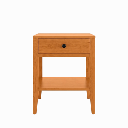 Allen One Drawer Nightstand — Cherry wood reference; selected finish may differ