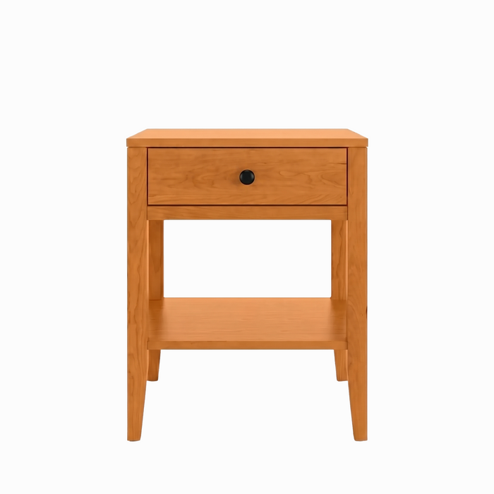 Allen One Drawer Nightstand — Cherry wood reference; selected finish may differ