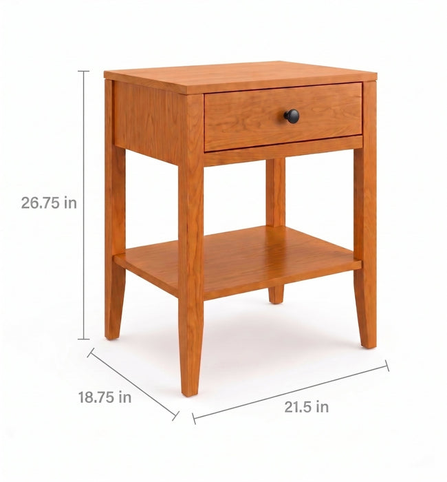 Allen One Drawer Nightstand — supplier reference image 2; selected finish may differ