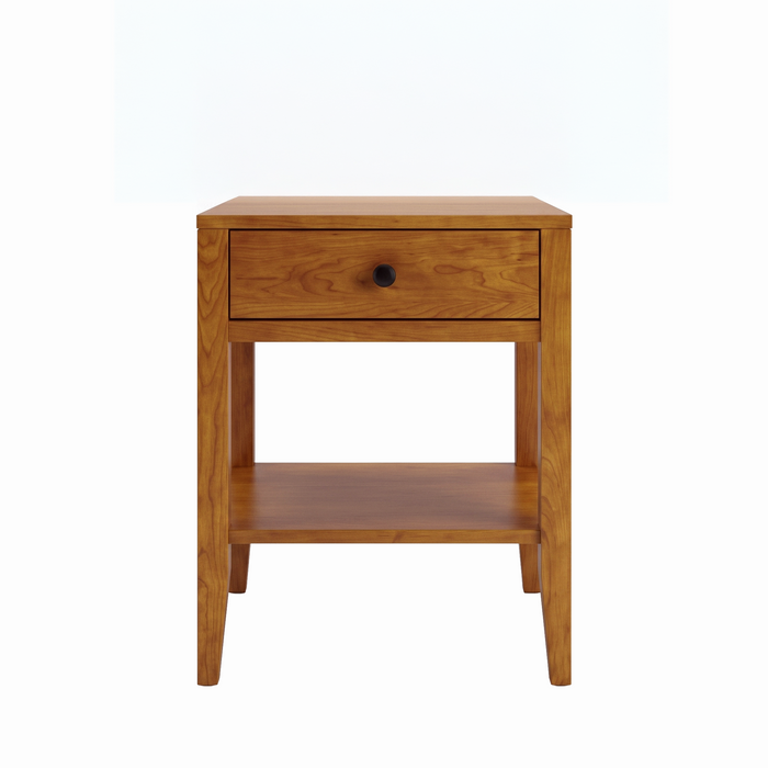 Allen One Drawer Nightstand — Maple wood reference; selected finish may differ
