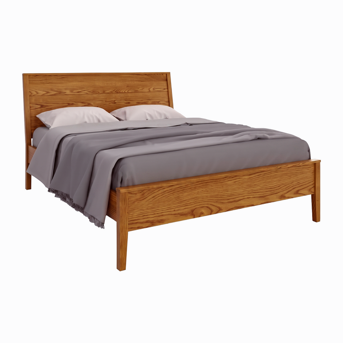 Allen Panel Bed Low Footboard — Oak wood reference; selected finish may differ