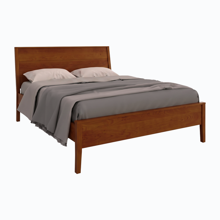 Allen Panel Bed Low Footboard — Maple wood reference; selected finish may differ