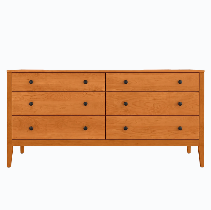 Allen Six Drawer Dresser — Cherry wood reference; selected finish may differ