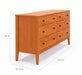 Allen Six Drawer Dresser — supplier reference image 2; selected finish may differ