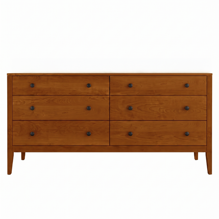 Allen Six Drawer Dresser — Cherry wood reference; selected finish may differ