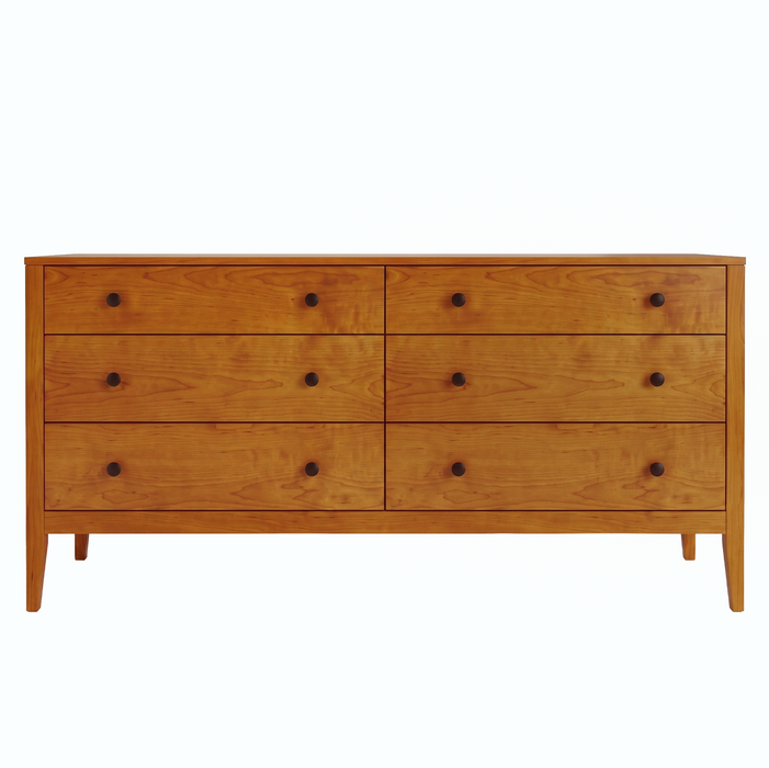 Allen Six Drawer Dresser — Maple wood reference; selected finish may differ