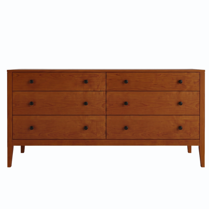 Allen Six Drawer Dresser — Maple wood reference; selected finish may differ
