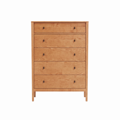 Amesbury Five Drawer Chest — Cherry wood reference; selected finish may differ