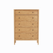Amesbury Five Drawer Chest — Oak wood reference; selected finish may differ