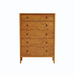 Amesbury Five Drawer Chest — Oak wood reference; selected finish may differ