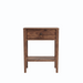 Amesbury One Drawer Nightstand — Walnut wood reference; selected finish may differ