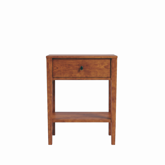 Amesbury One Drawer Nightstand — Cherry wood reference; selected finish may differ